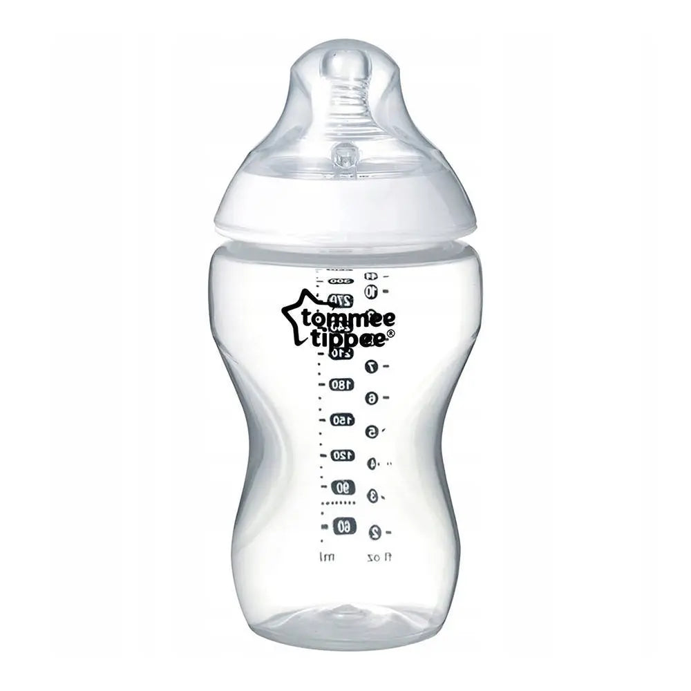 Tommee Tippee Closer to Nature Feeding Bottle :(340ml )- Clear Tommee Tippee