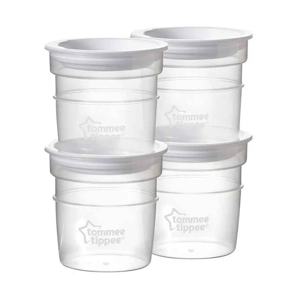 Tommee Tippee Closer to Nature Milk Storage Pots - Pack of 4 Tommee Tippee