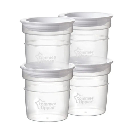 Tommee Tippee Closer to Nature Milk Storage Pots - Pack of 4 Tommee Tippee