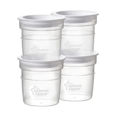 Tommee Tippee Closer to Nature Milk Storage Pots - Pack of 4 Tommee Tippee