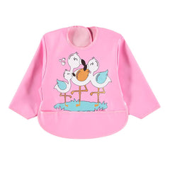Sevi Bebe Long Sleeved Bib - Flamingo Sevi Bebe
