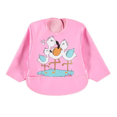 Sevi Bebe Long Sleeved Bib - Flamingo Sevi Bebe