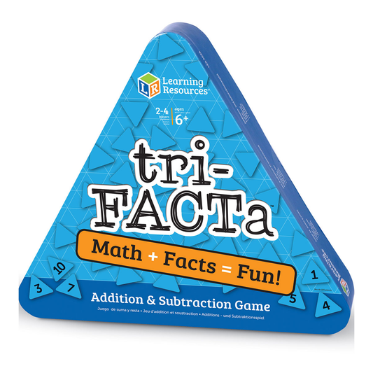 مصادر التعلم - لعبة إضافة / فرعية Tri-Facta ™: (6 سنوات +)