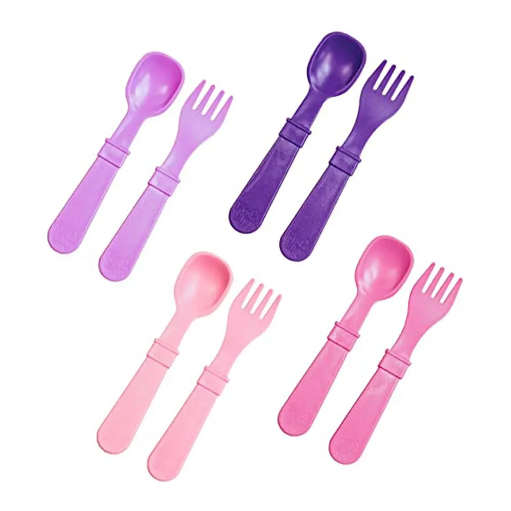 Replay Packaged Spoons & Forks - Bright Pink/Purple/Blush Replay