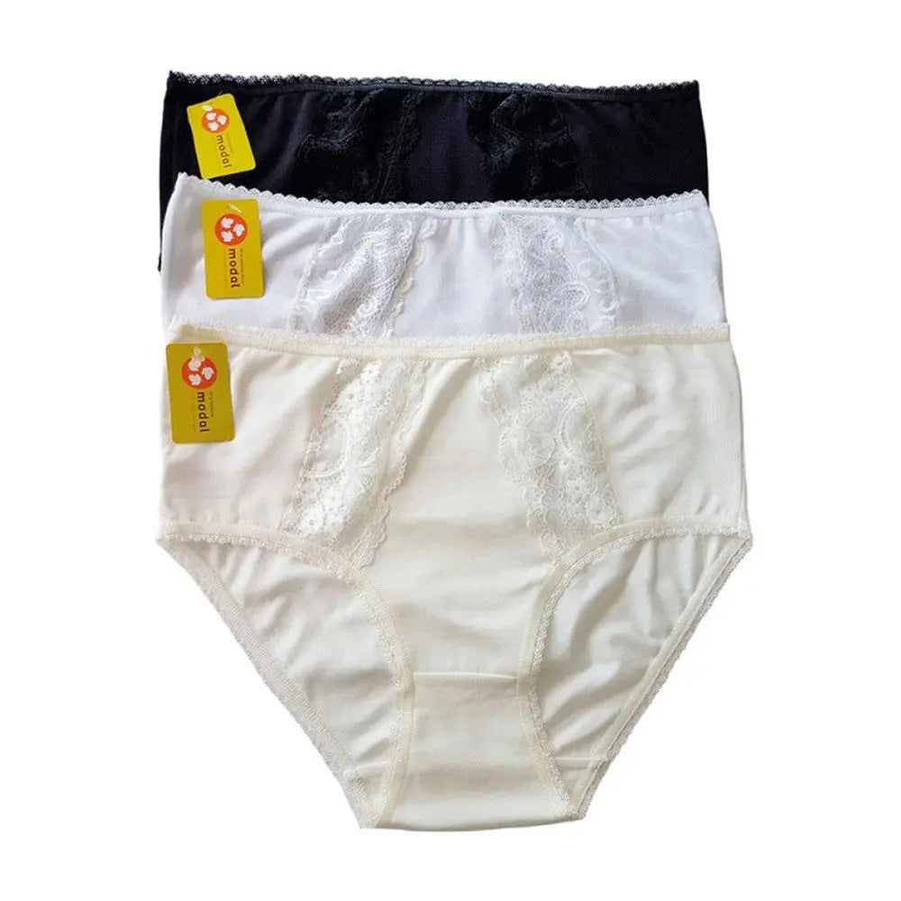 IMER Maternity Briefs with Lace trim - Mix colors Set 3 IMER