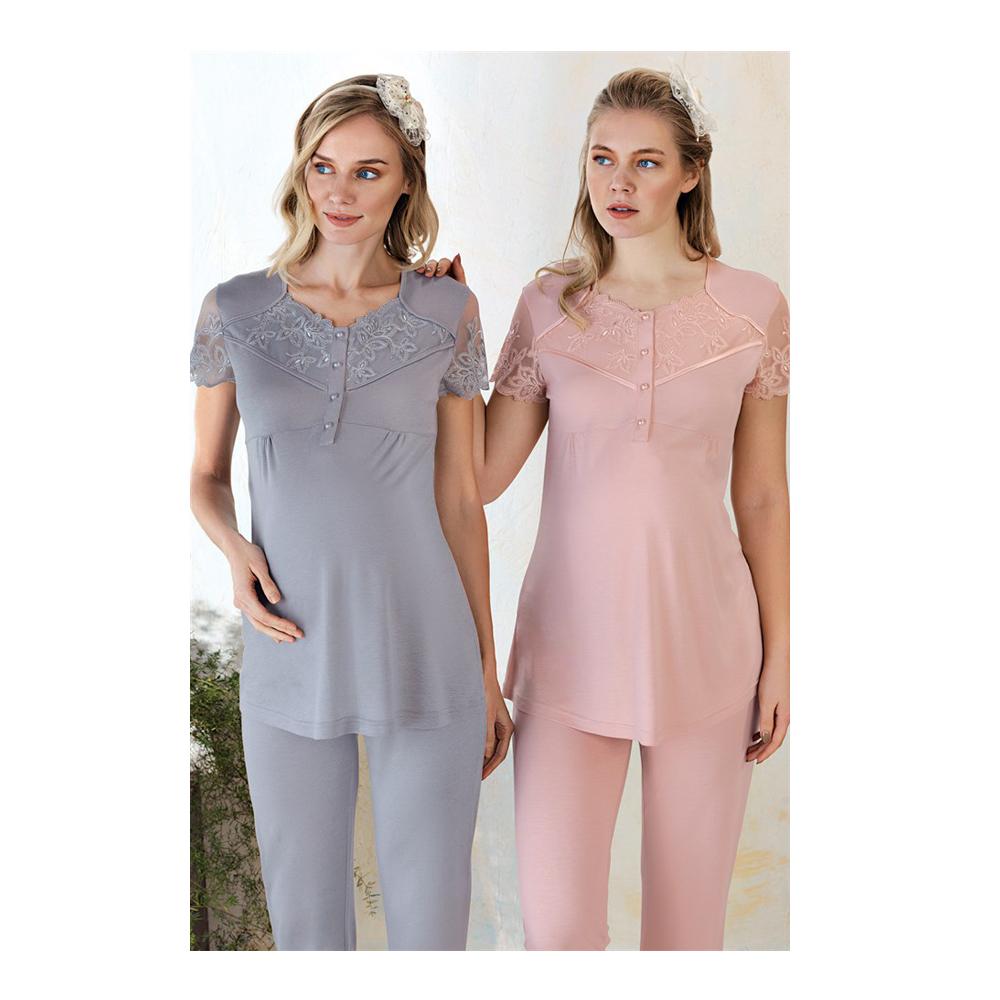 FC Fantasy 1181 Maternity Pyjamas Set, Grey Fc Fantasy