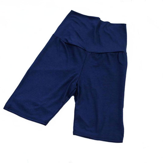 Moms Day Maternity 1/2 Legging Shorts, Navy, Free Size