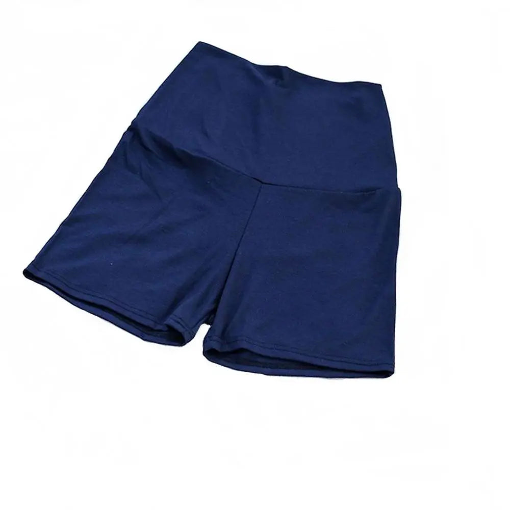 Moms Day Maternity Legging Shorts, Free Size - Navy Mom's Day