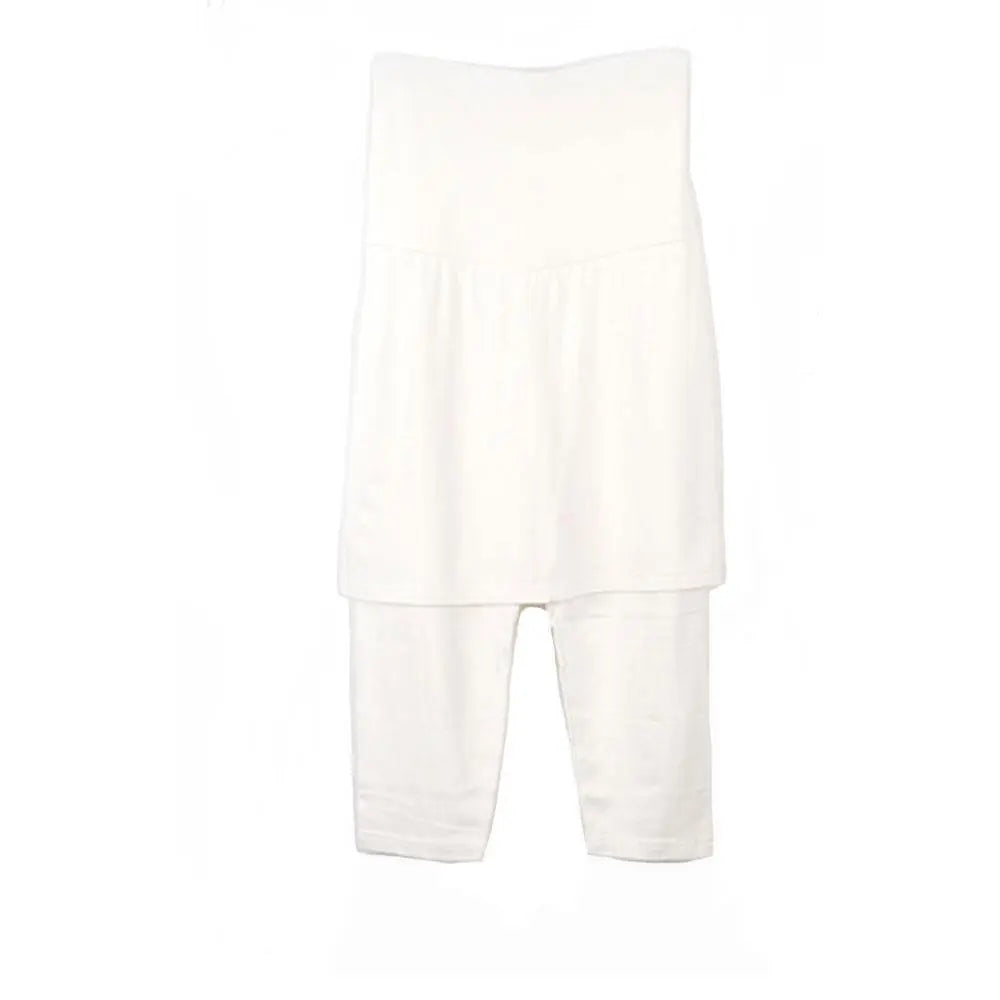 Maternity 3/4 Legging With Skirt - Ivory - Free Size Mom's Day
