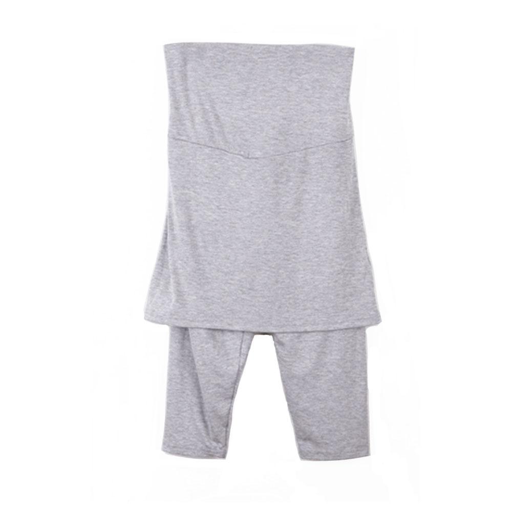 Maternity 3/4 Legging With Skirt - Melange - Free Size Mom's Day