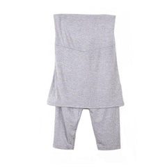 Maternity 3/4 Legging With Skirt - Melange - Free Size Mom's Day