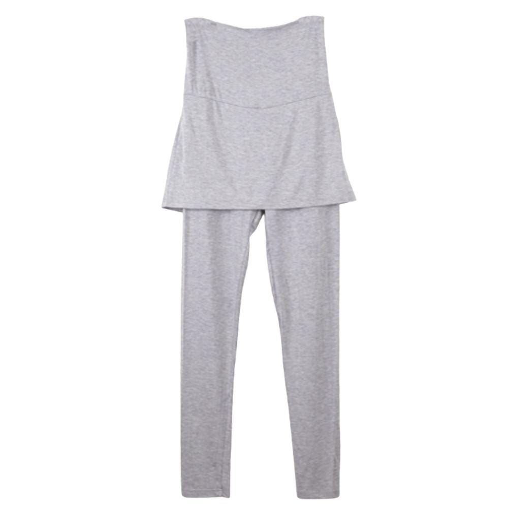 Maternity Full Length Legging with Skirt - Melange - Free Size Mom's Day