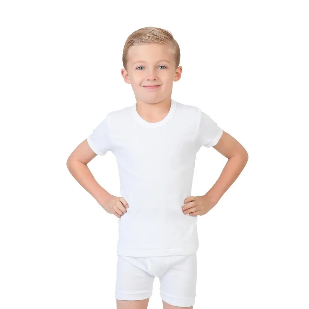 Try Boy T-Shirt and Boxer Set - White Try