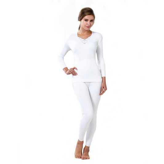 Try Women Thermal Set - White