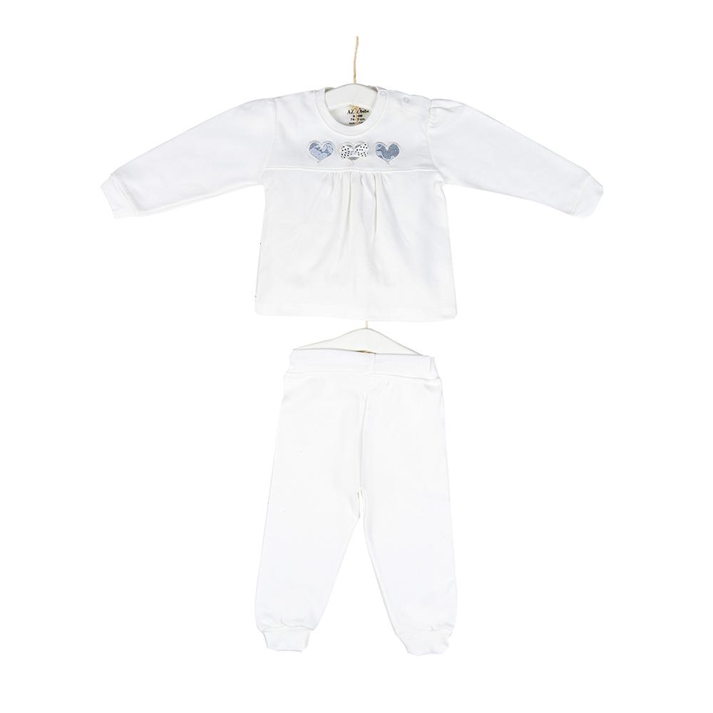 Aziz Bebe Baby Double Set - White Aziz Bebe