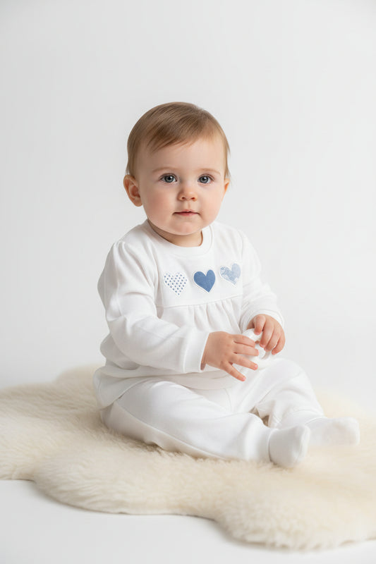 Aziz Bebe Baby Double Set - White Aziz Bebe