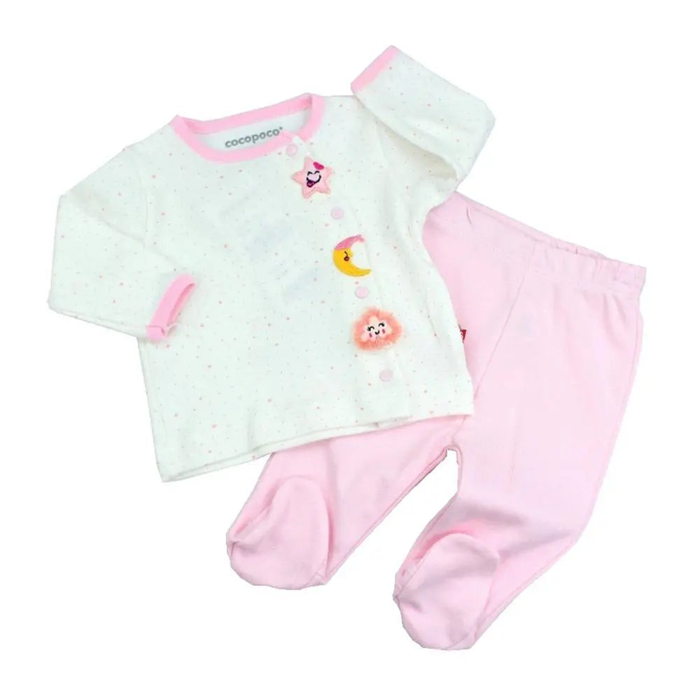 Cocopoco Baby Clothing Set with Snaps and Booties Cocopoco