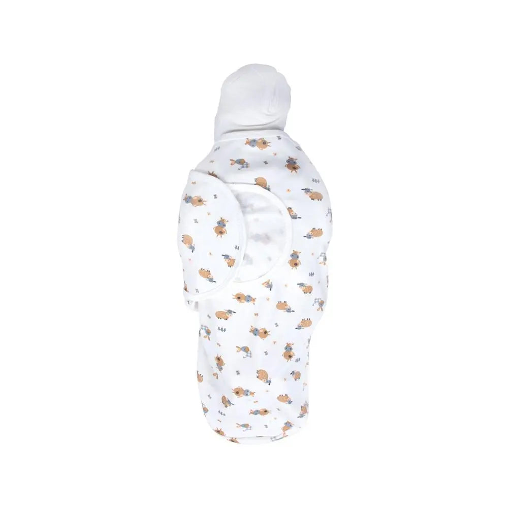 Sevi Bebe Interlock Baby Swaddle - Lamb (0-3 Months) Sevi Bebe