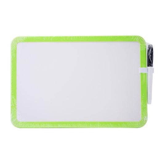 A4 Rectangular Whiteboard - Green Frame Generic Brand