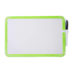 A4 Rectangular Whiteboard - Green Frame Generic Brand