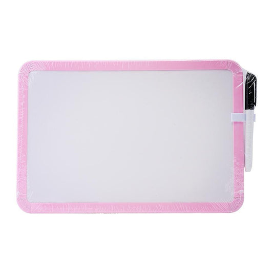 A4 Rectangular Whiteboard - Pink Frame