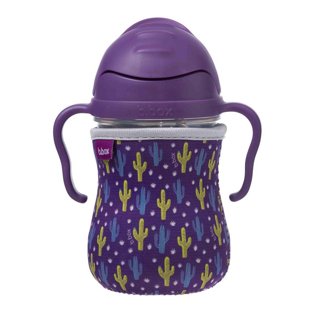 B.Box Sippy Cup Sleeve Cactus Capers - Purple B.Box