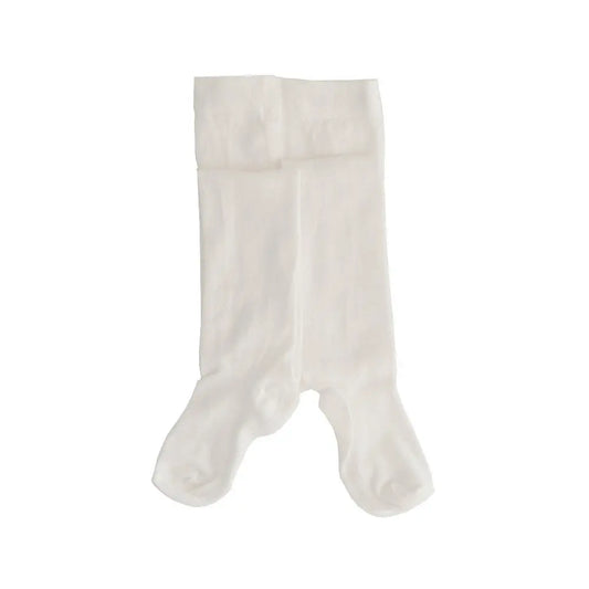 Bross Baby Bamboo Cotton White Tights, 1 Pair - 1-3 Years Bross Socks
