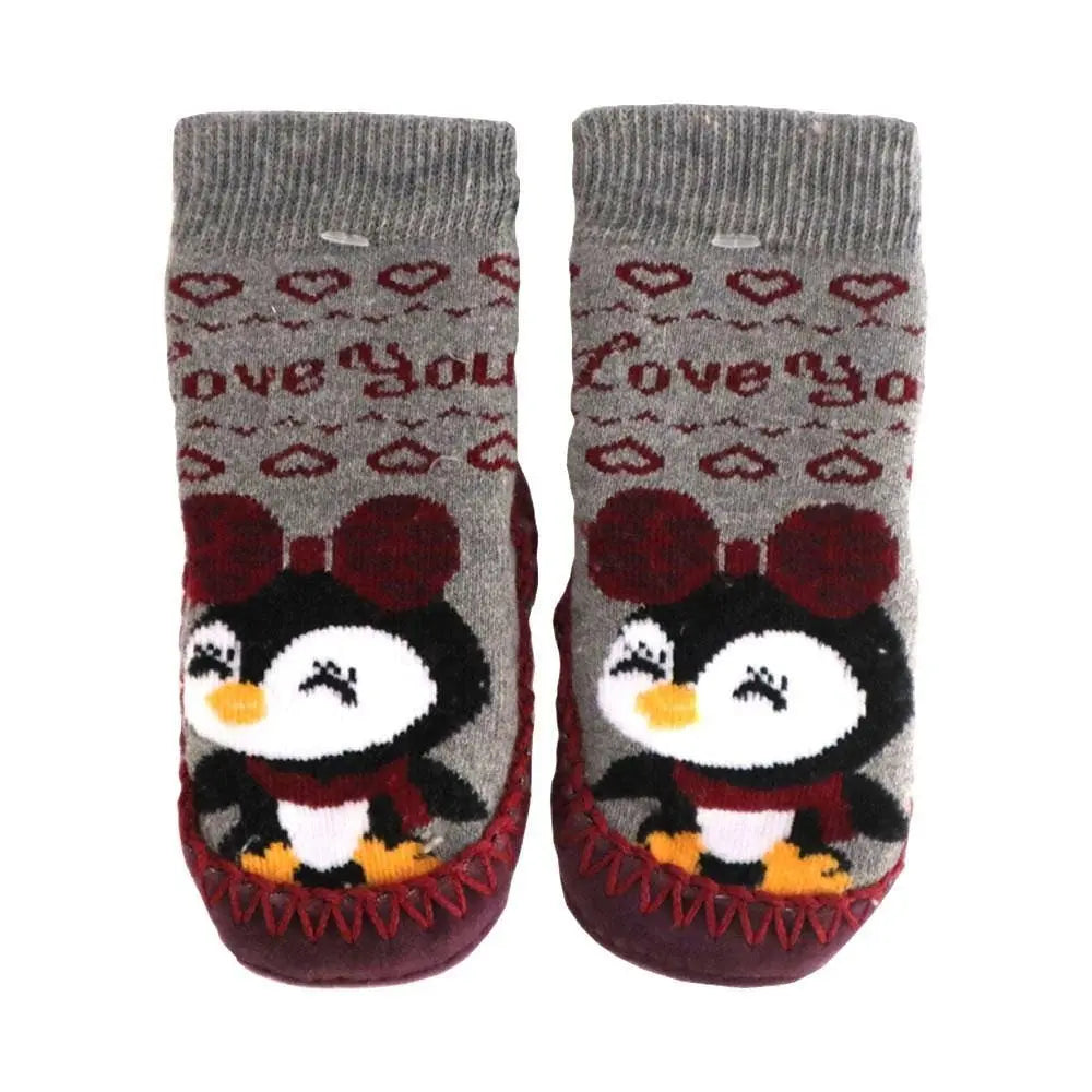 Bross Baby Socks Non-Slip Socks Penguing, 1 Pair Bross Socks