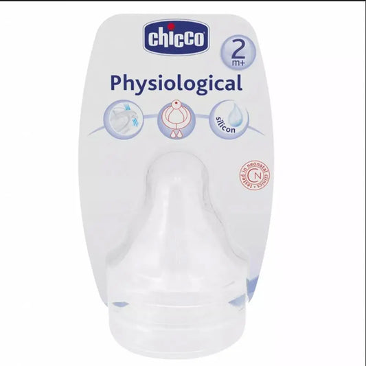 Chicco Bottle Nipple Well-Being Silicone Medium Flow - (2 Months+) Chicco