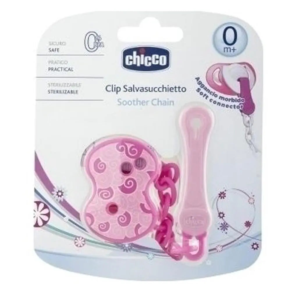 Chicco Clip with Chain - Mixed Colours Chicco