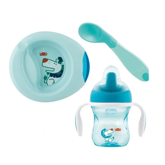 Chicco Weaning Set Blue, 6 months+ Chicco