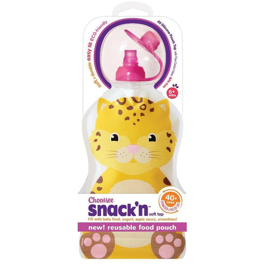 Choomee Snackn Reusable Food Pouch - Yellow, Pack of 1 ChooMee
