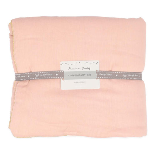 Cigit Double Face Colored Quilt for Babies 100 x120 cm - Pink