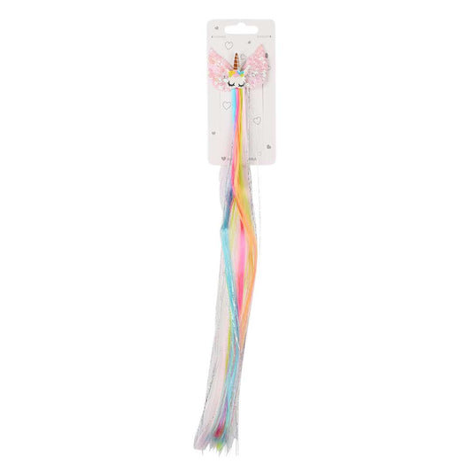 Colourful Hair Extensions Clips with Tinsel Strands, Cat