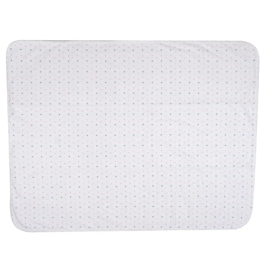 Cosy Velvet Pink Star Blanket Baby Lounge