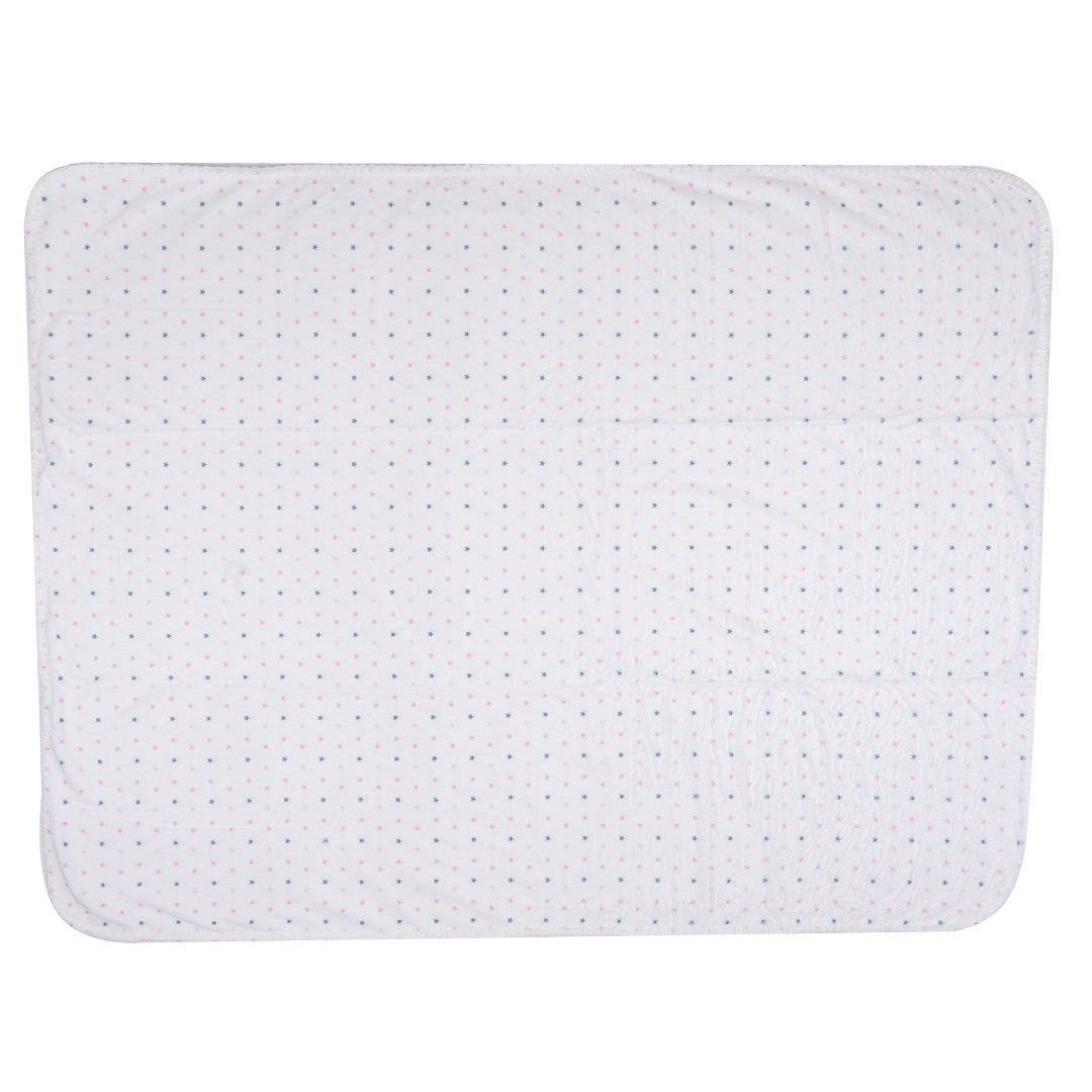 Cosy Velvet Pink Star Blanket Baby Lounge