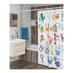 Darlyng & Co Abc Shower Curtain Darlyng & Co