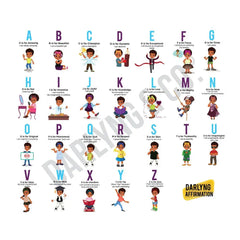 Darlyng & Co Kids Room Wall Stickers ABC Darlyng & Co