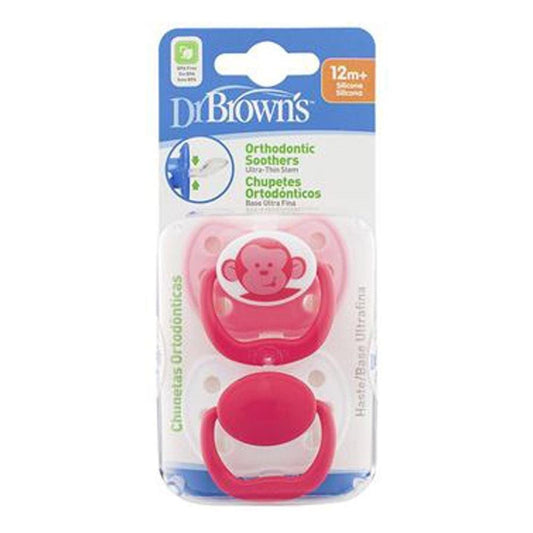 Dr Browns Ortho Classic Shield Pacifier Stage 3 - Pink - Pack of 2
