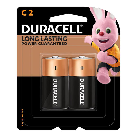 Duracell  C 2 Battery Monet Longer Power - 2 pieces