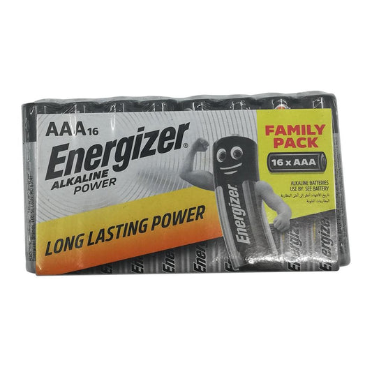 Energizer AAA Alkaline Single Use Very Small Batteries - Pack of 16