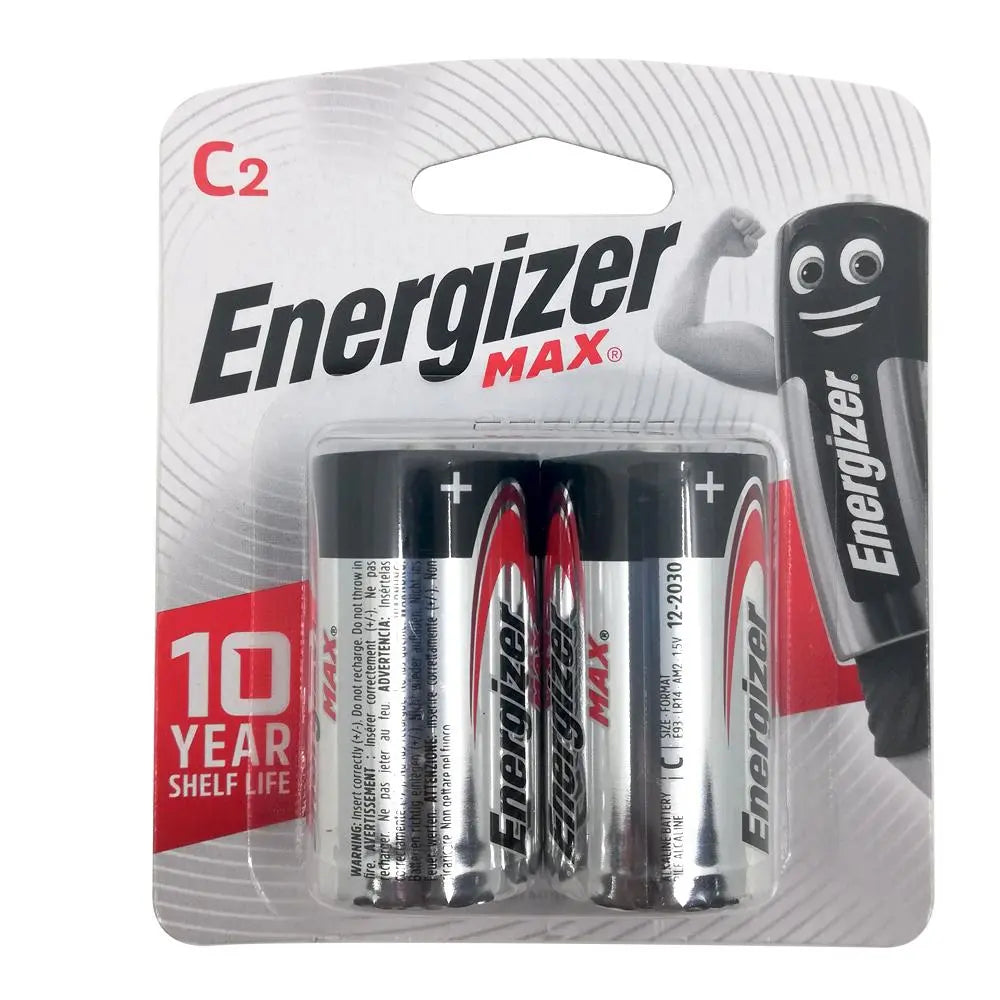 Energizer C Max Batteries - Pack of 2 Energizer