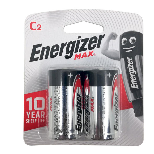 Energizer C Max Batteries - Pack of 2