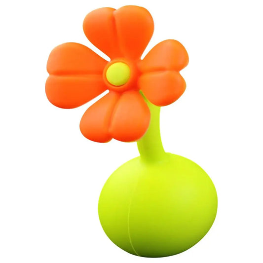 Haakaa Silicone Breast Pump Flower Stopper - Orange Haakaa