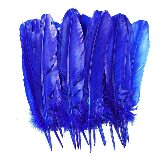Large Blue Feathers, 20 feather