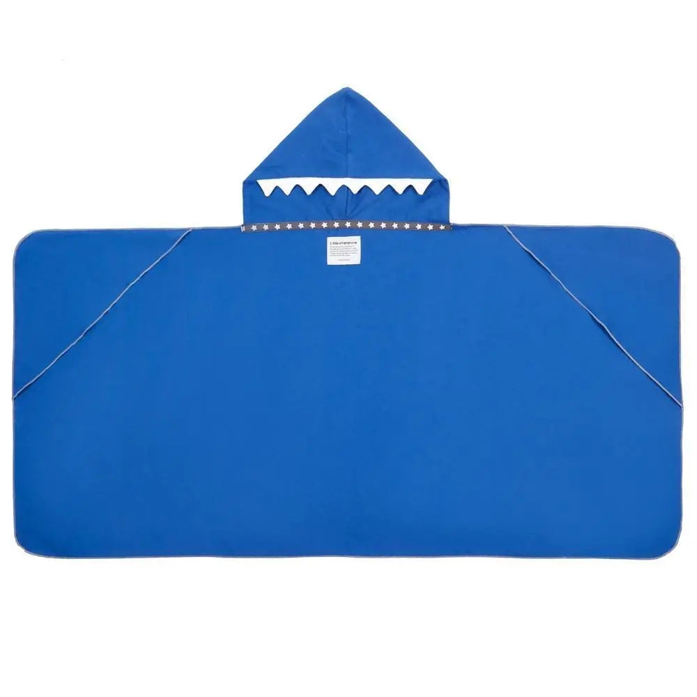 Little Champions Autonomy Hooded Towel Shark Dark Blue Little Champions