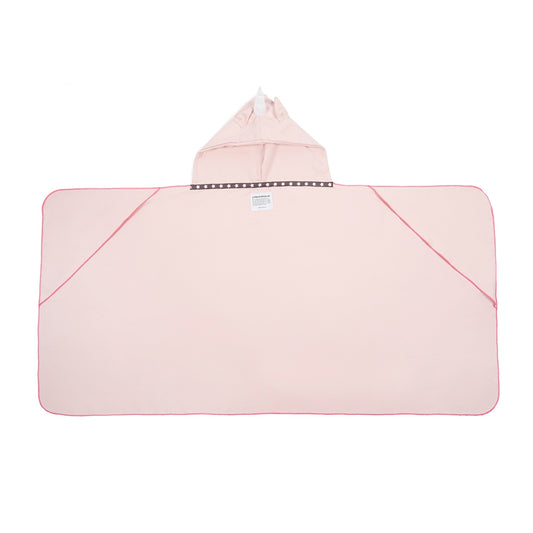 منشفة بغطاء للرأس من ليتل شامبرونز لون زهري فاتح