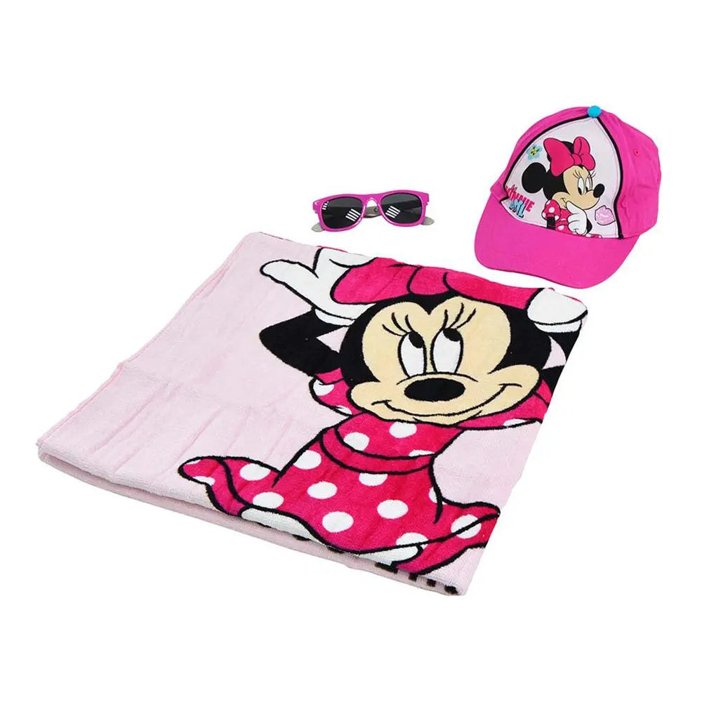 Minnie Mouse Beach Set-Bag,Towel,Caps & Sunglasses Minnie Mouse