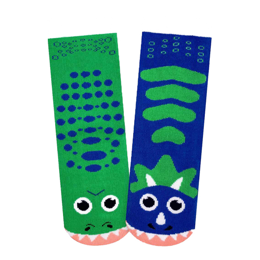 Pals Socks Rex & Triceratops Kids Socks, 1-3 Years