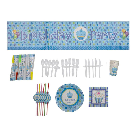 Party Theme Essentials - Set Of 6 - Blue Generic Brand